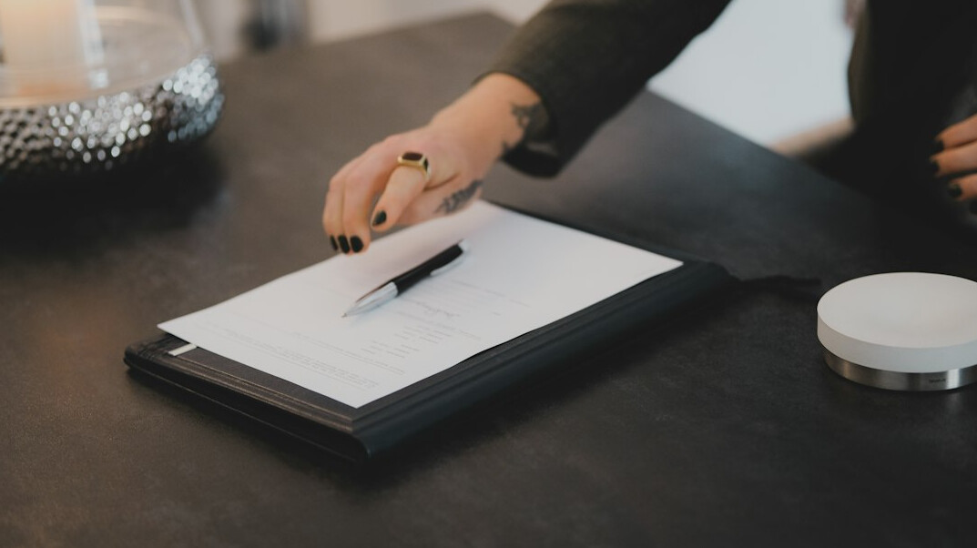 lawyer reviewing documents