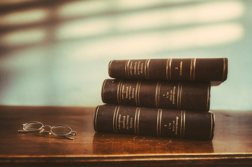 law books on desk