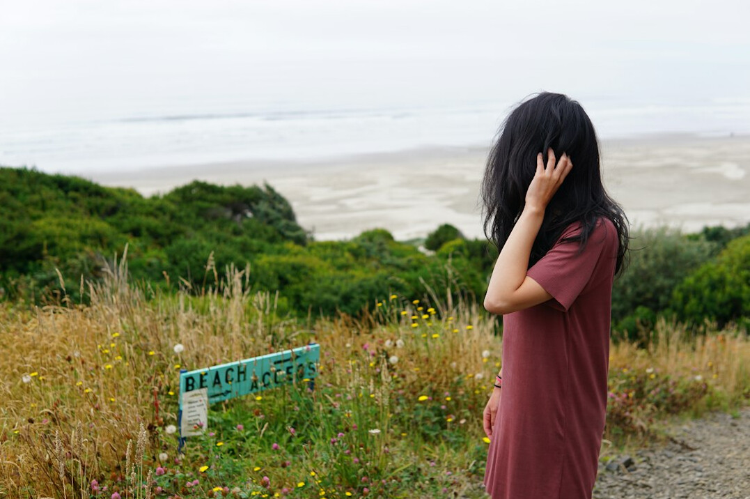 woman searching missing person